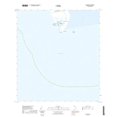 2018 Map of Cape Romano, 2018 Print