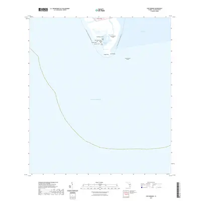 2021 Map of Cape Romano, 2021 Print