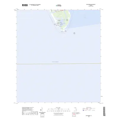 2024 Map of Cape Romano, 2024 Print