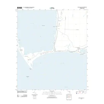 2012 Map of Cape San Blas, 2012 Print