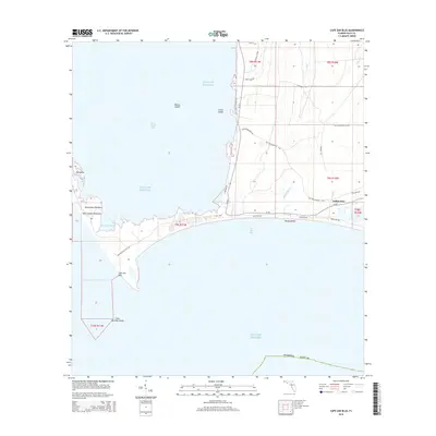 2015 Map of Cape San Blas, 2015 Print