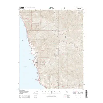 2015 Map of Cape San Martin, 2015 Print