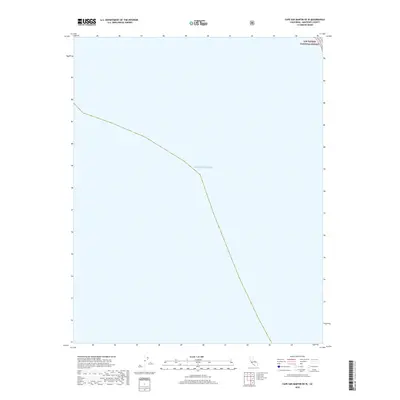 2018 Map of Cape San Martin OE W, 2018 Print