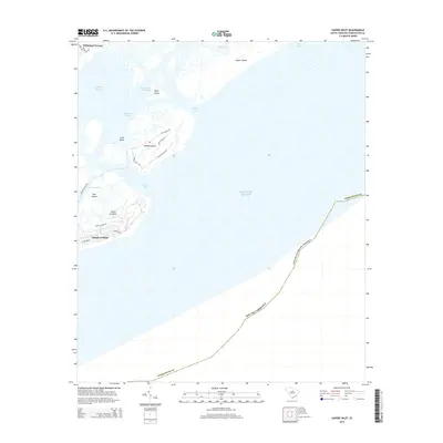 2014 Map of Capers Inlet, 2014 Print