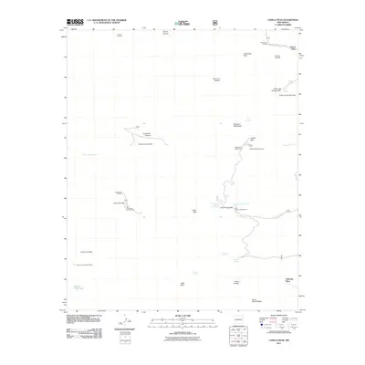 2011 Map of Capilla Peak, 2011 Print