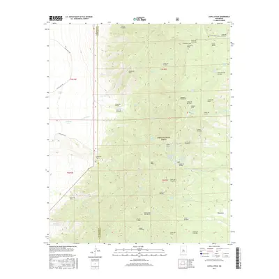 2017 Map of Capilla Peak, 2017 Print