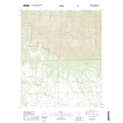 2023 Map of Capitan Peak, 2023 Print