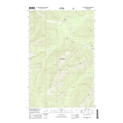 2017 Map of Capitol Mountain, 2017 Print
