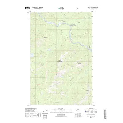 2020 Map of Capitol Mountain, 2020 Print