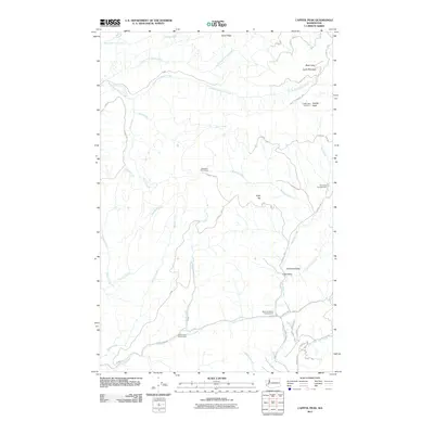 2011 Map of Capitol Peak, 2011 Print