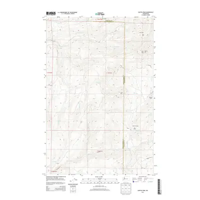 2013 Map of Capitol Peak, 2013 Print