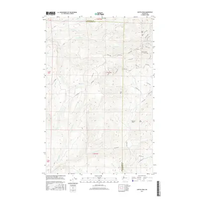 2017 Map of Capitol Peak, 2017 Print