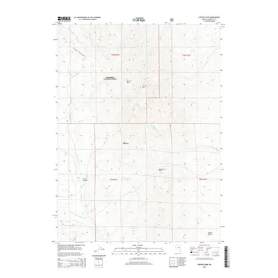 2015 Map of Capitol Peak, 2015 Print