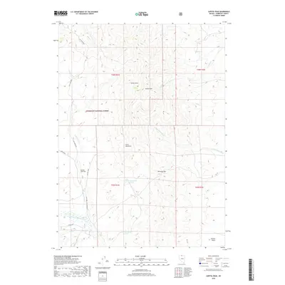 2018 Map of Capitol Peak, 2018 Print