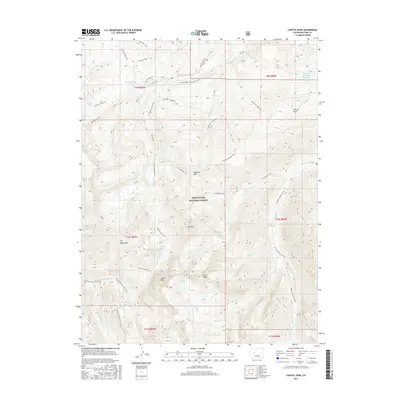 2016 Map of Capitol Peak, 2016 Print