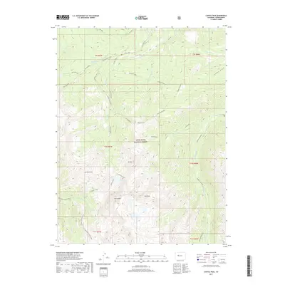 2019 Map of Capitol Peak, 2019 Print