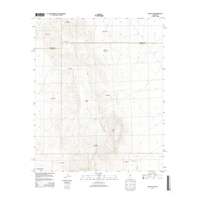 2013 Map of Capitol Peak, 2013 Print