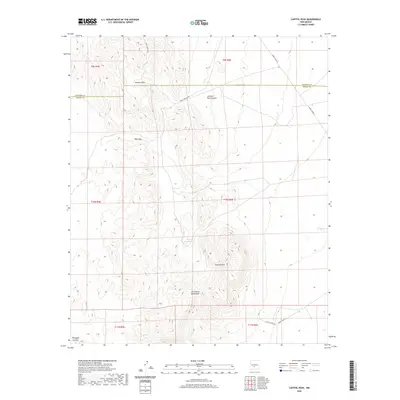 2020 Map of Capitol Peak, 2020 Print