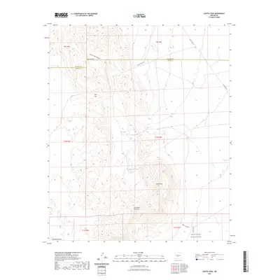 2023 Map of Capitol Peak, 2023 Print