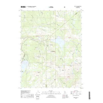 2018 Map of Caples Lake, 2018 Print