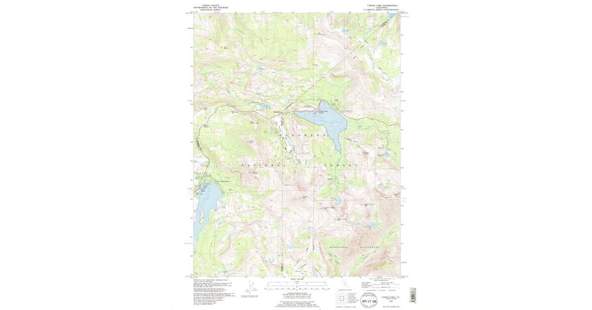 1990s Maps of Alpine County, CA | Pastmaps