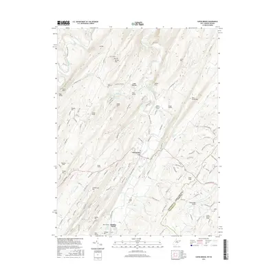 2016 Map of Capon Bridge, 2016 Print