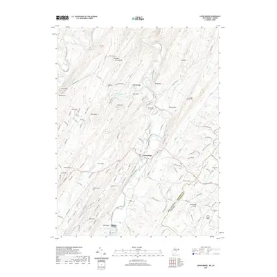 2019 Map of Capon Bridge, 2019 Print