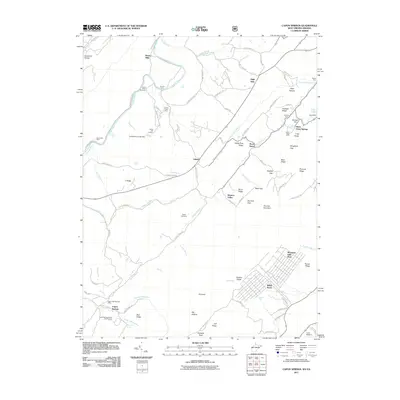 2011 Map of Capon Springs, 2011 Print