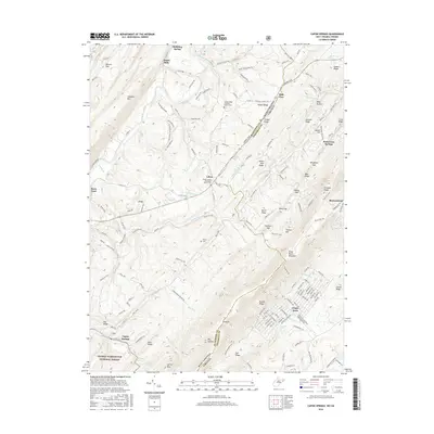 2016 Map of Capon Springs, 2016 Print