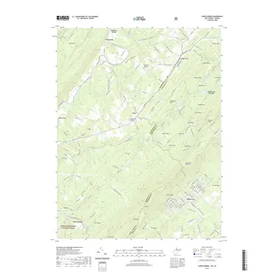 2019 Map of Capon Springs, 2019 Print