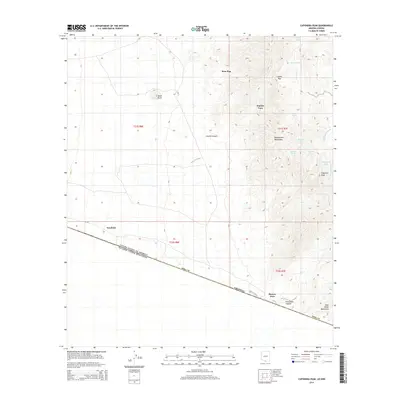 2014 Map of Caponera Peak, 2014 Print