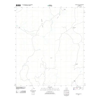 2010 Map of Capote Falls, 2010 Print