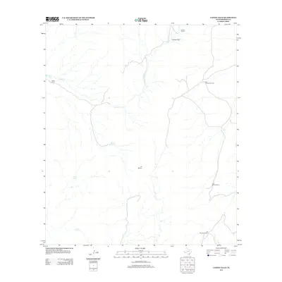 2012 Map of Capote Falls, 2012 Print