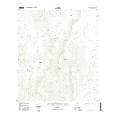 2016 Map of Capote Falls, 2016 Print