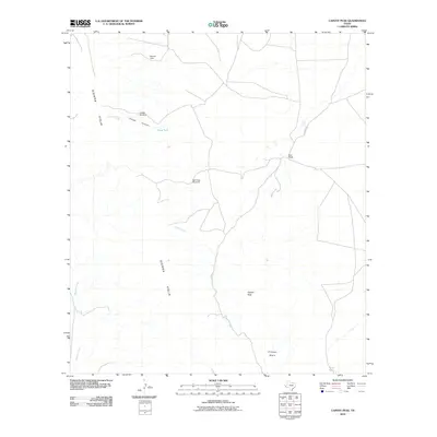 2010 Map of Capote Peak, 2010 Print