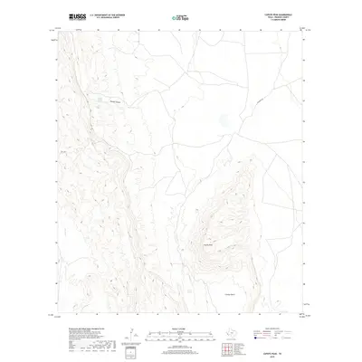 2019 Map of Capote Peak, 2019 Print