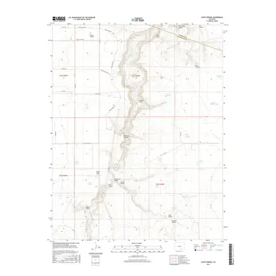 2016 Map of Capps Springs, 2016 Print