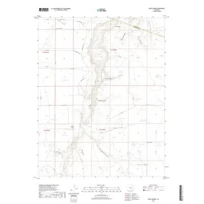 2019 Map of Capps Springs, 2019 Print
