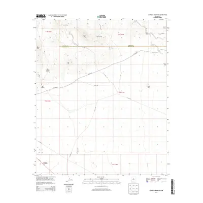 2013 Map of Caprock Mountain, 2013 Print