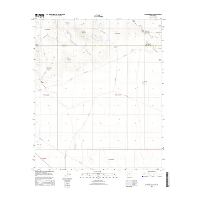 2017 Map of Caprock Mountain, 2017 Print