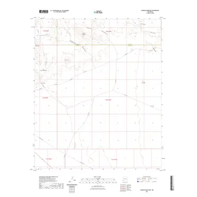 2023 Map of Caprock Mountain, 2023 Print