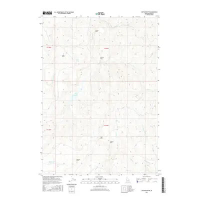 2017 Map of Captain Butte, 2017 Print