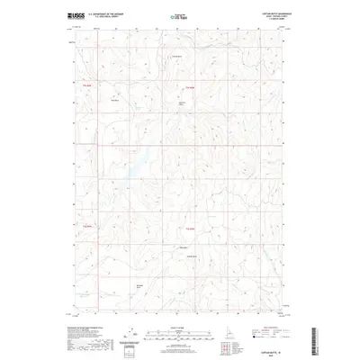 2020 Map of Captain Butte, 2020 Print