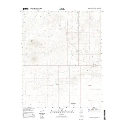 2013 Map of Captain Davis Mountain, 2013 Print