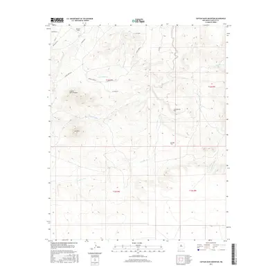 2017 Map of Captain Davis Mountain, 2017 Print