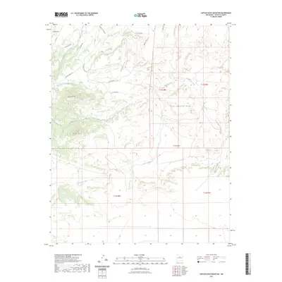 2023 Map of Captain Davis Mountain, 2023 Print
