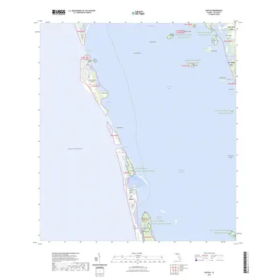 2024 Map of Captiva, 2024 Print