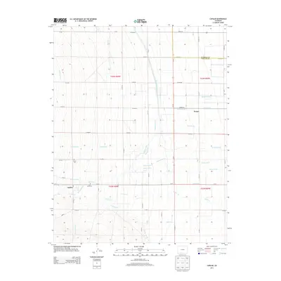 2013 Map of Capulin, 2013 Print