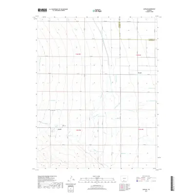 2019 Map of Capulin, 2019 Print