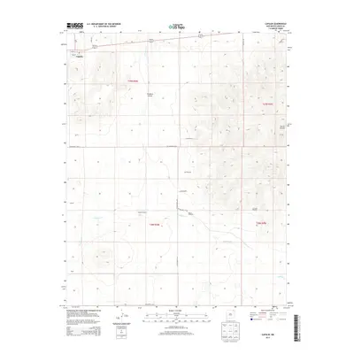 2013 Map of Capulin, 2013 Print